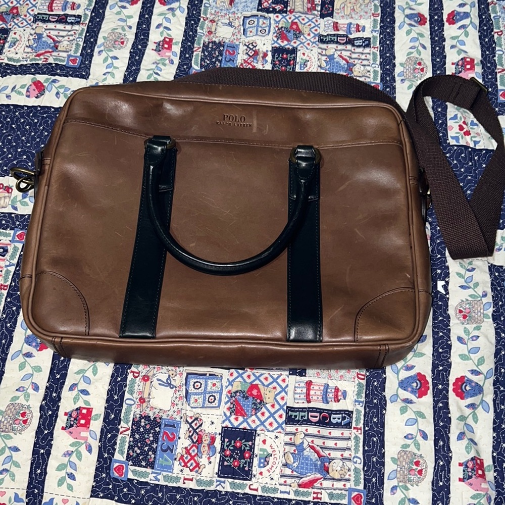 Ralph Lauren Polo Brown Briefcase